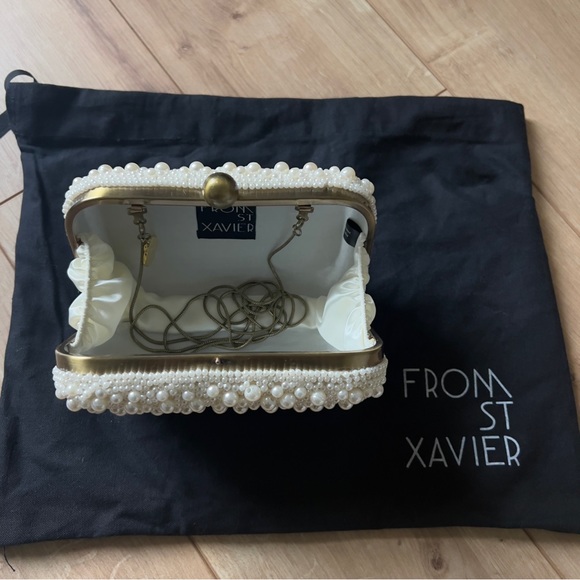 From St. Xavier Pearl Box Clutch - Picture 3 of 4